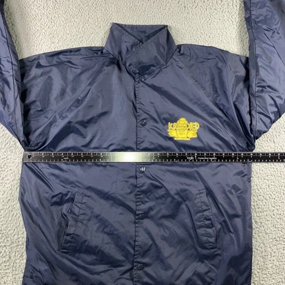 Krooked Skateboarding Jacket Men Large Arketype Coach‎ Windbreaker Nylon Logo - Picture 5 of 12